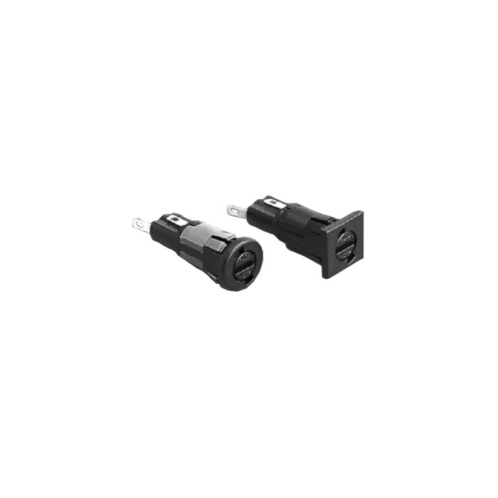 PCB Mount Fuse Holder, 5mm x 20mm Fuse, 6.3A 250V Max Rating
