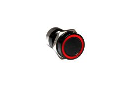 Capacitive switch, 16 mm, Normally Open ,Aluminium ,Black Anodised ,Red & Green LED ,12 VDC