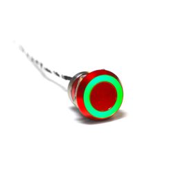 Capacitive switch, 22 mm, Normally Open ,Aluminium ,Red Anodised ,Green LED ,12 VDC