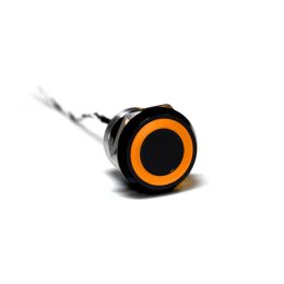Capacitive switch, 25 mm, Normally Open ,Aluminium ,Black Anodised ,Amber LED ,12 VDC