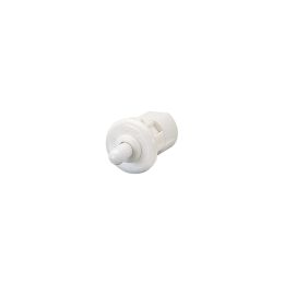 0056 Series S.P. On Off (Momentary Off) Round Door Switch 6.3 x 0.8 QC Termination Inline Terminals White Gloss