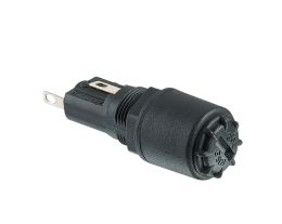 Fuseholder Protection Category PC2 IP68 Sealed Panel Mount High Profile Bezel Solder Tag Termination 5mm x 20mm Fuse Screw Cap Carrier Screwdriver/Hand Release