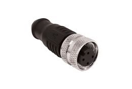 M12 Series Female Overmould Flex Body Cable Connectors