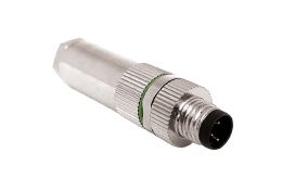 M8 Series Brass Nickel Plated Male Inline Body Connectors