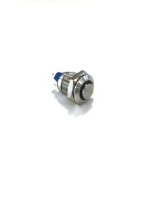 Stainless Steel Illuminated Vandal Resistant IP67 Push Button Switch MAV0120 Series Flush Button 24V DC Amber LED Ring
