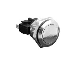 Brass Chrome Plated Low Profile Vandal Resistant Push Button Switch MPB038-MPB037-MPB031