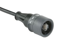 Pre-Wired Patch Cord, Plastic Overmolded Cat5e RJ45 Cable Connector Plug ,  PXP6037-PXP6038 Series Flex Connector