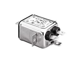 Mains Filter Bulkhead Mount 6.3mm Tab Termination A0630 Filter (6A PS03/A L/C v3)