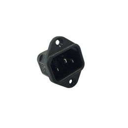 IEC Connector Vertical Flange Mount Inlet PX0579 Series Grey Screw Terminals EN60 320-1 Standard Sheet C14 Class I