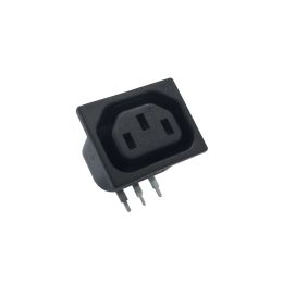 IEC Connector PCB Mount Snap Fit To Panel Outlet PX0695 Series 2mm Panel White PCB Spills Termination EN60 320-2-2 Standard Sheet F Class I