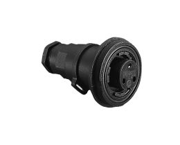Inline Cable Connector PX0821 Series 25 Contact Socket Crimp/Solder Termination (Contacts Available Separately) 3.5mm-5mm Cable Red Insert And Gland Nut