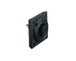 Low Profile Flange Mount Connector PX0824 Series 25 Contact Plug Crimp/Solder Termination (Contacts Available Separately) Grey Insert