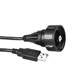 Overmoulded USB Cable PX0840 Series USB Standard A Plug to Sealed B Plug 2M Cable