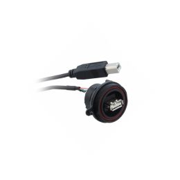Front Panel Mount USB Extension Cable PX0844 Series Sealed A Socket Front of Panel to Standard B Plug 0.5M Cable