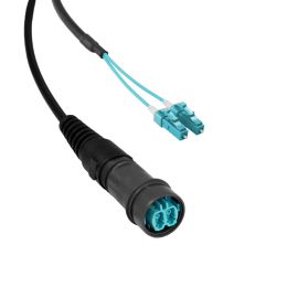 Cabled, Inline fiber connector