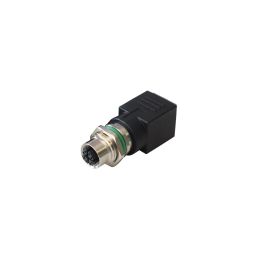 M12 Rear Panel Mount Connectors, X-Code, RJ45 Termination