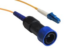 200 M, Single Mode, Cabled, Flex fiber connector
