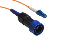 10 M, Multimode, Cabled, Flex fiber connector
