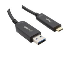 AO Series AOUS4 USB 3.2 Gen2 Active Optical Cable, A male to C male PVC jacket no screws