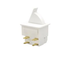 3141 Series D.P. On On (Momentary) Refrigerator Door Switch 4.8 x 0.5 QC + 2.8 x 0.8 Tab Termination 23mm Actuator Black Gloss