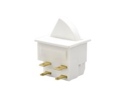 3141 Series D.P. On On (Momentary) Refrigerator Door Switch 4.8 x 0.5 QC + 2.8 x 0.8 Tab Termination 17.1mm Actuator Black Gloss