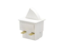 3146 Series S.P. On Off (Momentary On) Refrigerator Door Switch 4.8 x 0.5 QC Termination 17.6mm Actuator Black Gloss