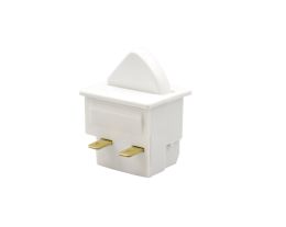 3146 Series S.P. On Off (Momentary On) Refrigerator Door Switch 4.8 x 0.5 QC Termination 15.6mm Actuator Black Gloss