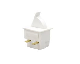 3146 Series S.P. On Off (Momentary On) Refrigerator Door Switch 4.8 x 0.5 QC Termination 23mm Actuator Black Gloss