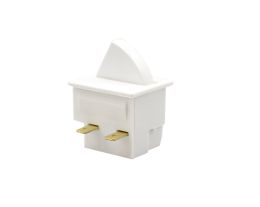 3147 Series S.P. On Off (Momentary On) Refrigerator Door Switch 4.8 x 0.5 QC Termination 17.6mm Actuator Black Gloss
