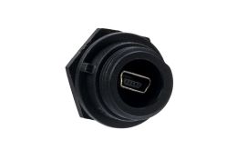 Rear Panel Mount PCB Mount Connector USB Sealed Mini B Socket
