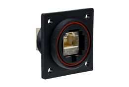 Flange Mount Connector PX0870 Series CAT5e Shielded Coupler