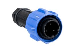 Flex Cable Connector PX0911 Range 3 Contact Plug 13mm-15mm Cable (Yellow Gland)