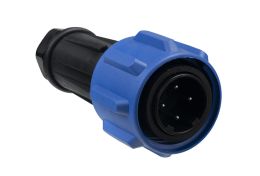 Flex Cable Connector PX0911 Range 4 Contact Plug 13mm-15mm Cable (Yellow Gland)