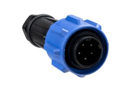 Flex Cable Connector PX0911 Series 5 Contact Plug 13mm-15mm Cable (Yellow Gland)