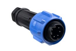 Flex Cable Connector PX0911 Series 7 Contact Plug 13mm-15mm Cable (Yellow Gland)