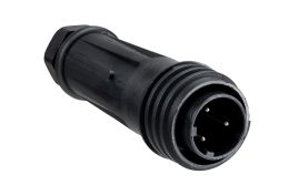 Inline Cable Connector PX0921 Range 3 Contact Plug 13mm-15mm Cable (Yellow Gland)