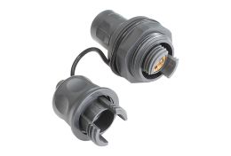 4 Channel Jam Nut Bulkhead Connector with Cable Acceptance