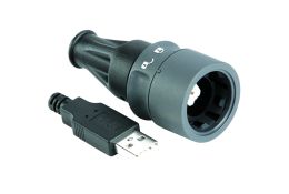 Plastic Body Overmoulded USB Cable PXP6040 Series Standard A Plug to Sealed B Plug 5M Cable