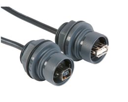 Plastic Body Front Panel Mount Leaded USB Connector PXP6043 Range