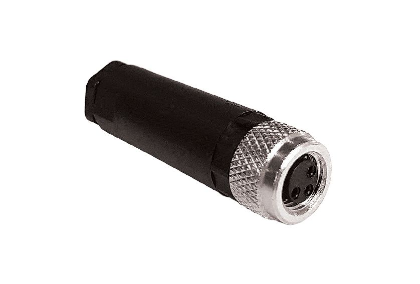M8 Series A Code Polyamide PG7 Flex Body 4 Contact Socket