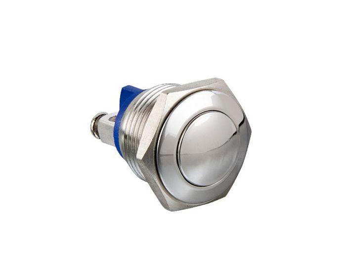 thumbnail image 2 of 28mm Stainless Steel Momentary Push Button Switch With Blue LED – JACOBSPARTS 2 of 5