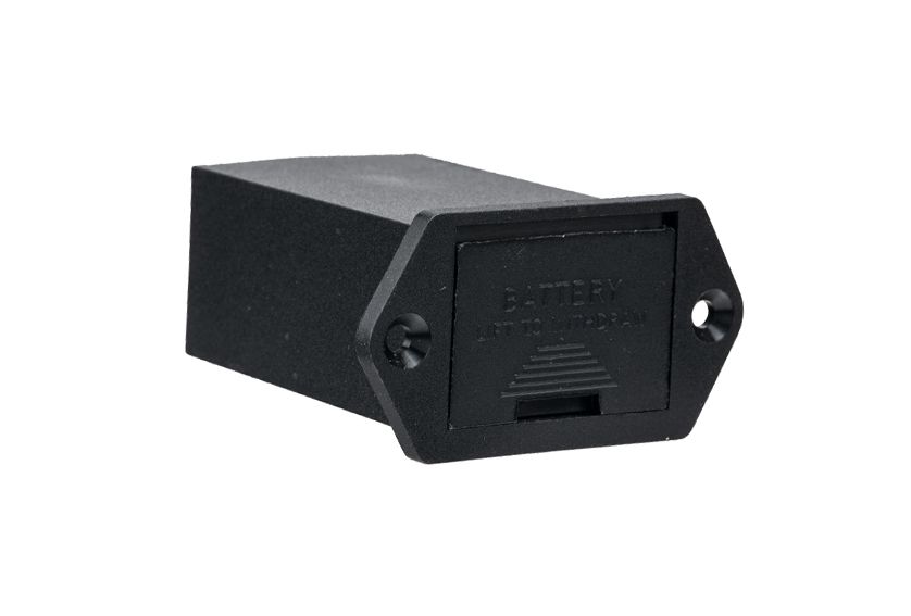 PP3 Size Panel Mounting Battery Holder - 1 Cell Black