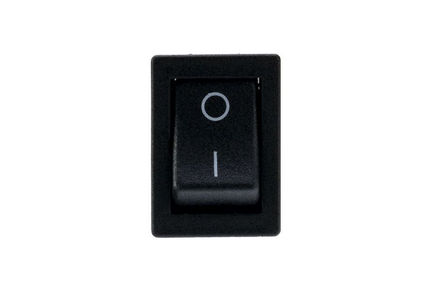 H8550VBACA Miniature Rocker Switch ON - OFF Double Contact Curved
