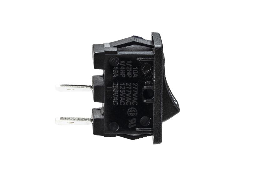 H8600VBACN Miniature rocker switch ON - OFF Single Contact Curved