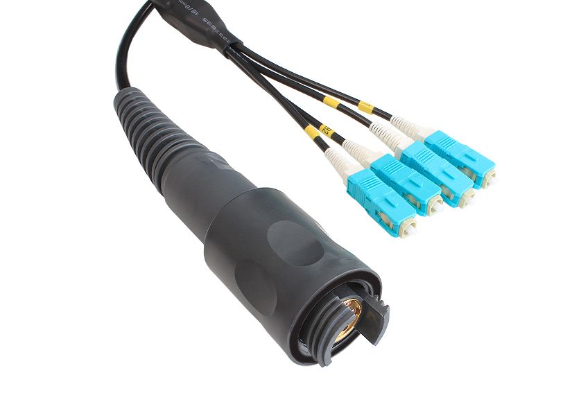 4 Channel Plug to SC Connector Cable Assembly