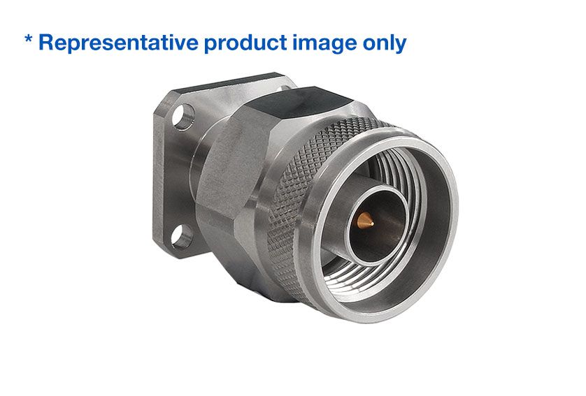 4 Node Plug N Plug Straight 4 Hole Flange RF Connector
